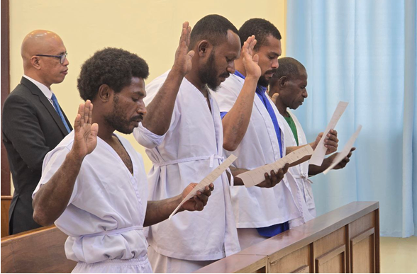 Three congregations in Papua New Guinea hold baptism