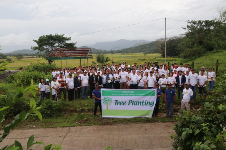 Brethren in Calintaan area of the San Jose, Mindoro Occidental District plant 250 narra seedlings on October 30, 2024.