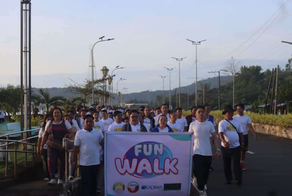 Fun walk in Bislig promote physical fitness, quality time with family, brethren