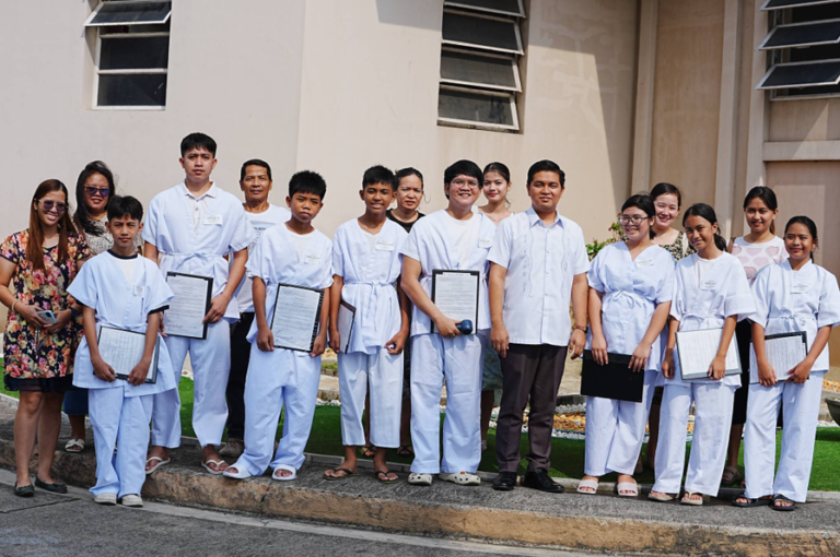 New converts baptized in Calamba City, Laguna