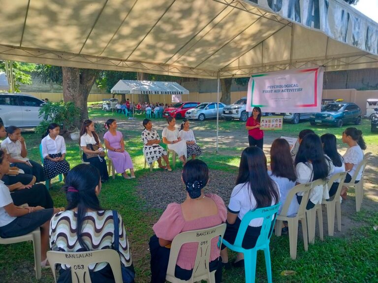 Psych First-Aid provided to brethren in GenSan, Davao del Sur post-quake