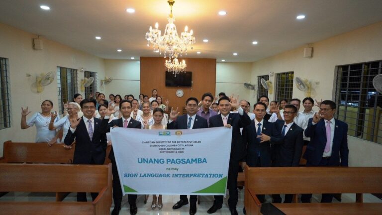 Majada-In: 4th congregation in Calamba with SLI in worship services