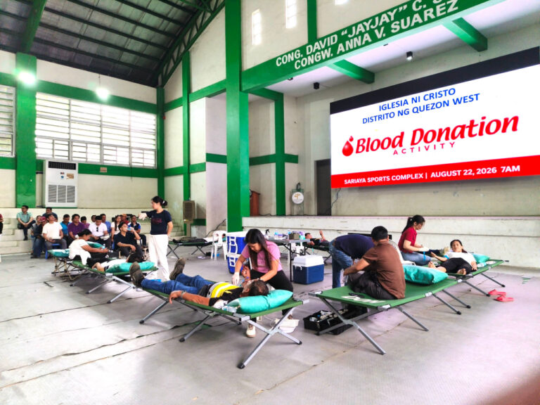 Quezon West brethren gather, donate blood